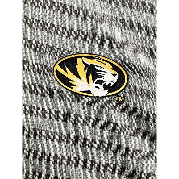 Champion Mizzou Polo Shirt Men’s 2XL Gray Striped Tiger Mascot Logo Football - Picture 6 of 11